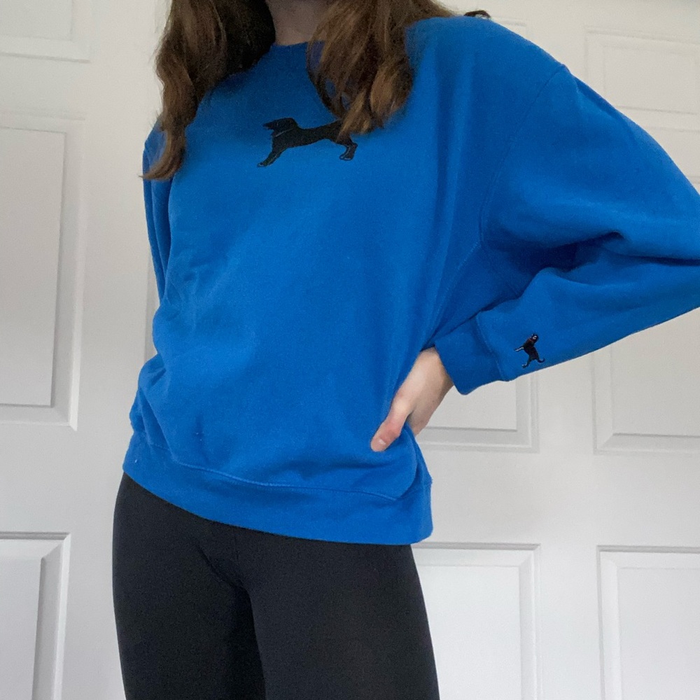 “Black Dog” Blue Crewneck